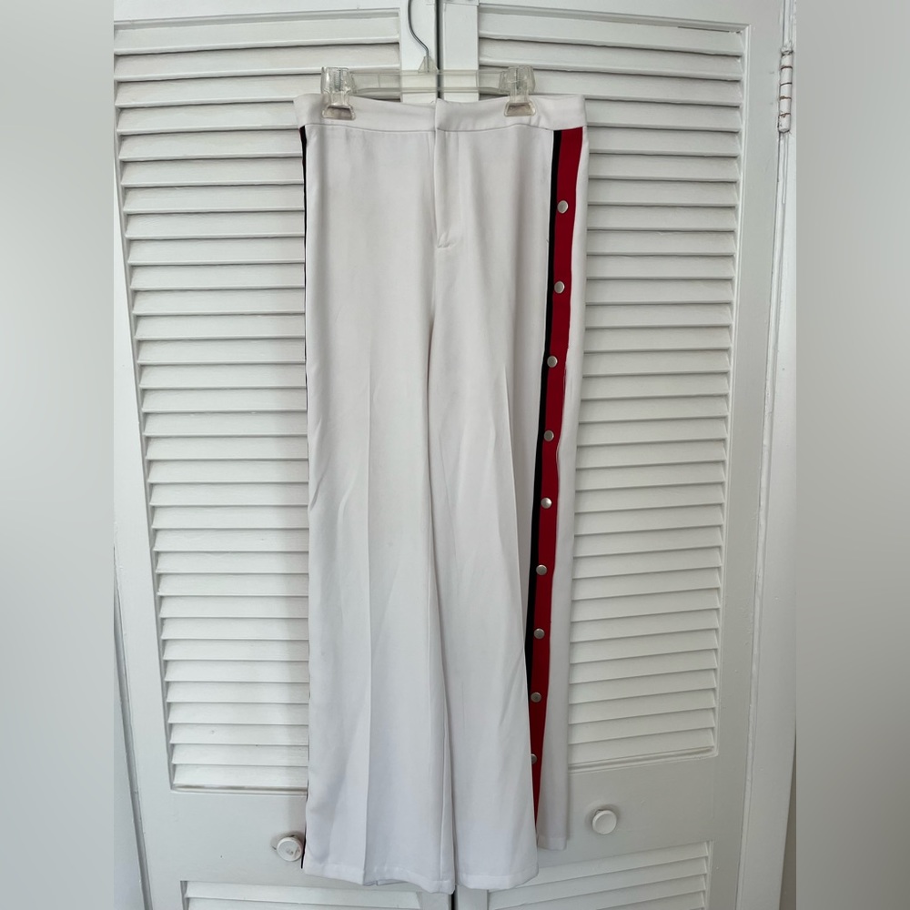 BB Dakota Striped Button Pants - Picture 3 of 4